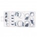 26pcs Stainless Steel Drive Hose Clamp Adjustable Fuel Pipe Worm Gear Clip