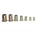 Suleve MXZN7 300Pcs Mixed Steel Rivet Nut Rivnuts Blindnuts Nutserts M3  12mm Nut Insert Rivet Assortment Kits