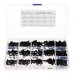 Suleve MXNP3 480pcs White Black M2 M2 5 M3 Nylon Plastic Phillips Screw Round Head Hex Nut Assortment Kits