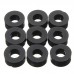 Suleve 200Pcs Flat Nylon Washer Black Round Spacer Washer Standoff Fastener Hardware 7 3 L