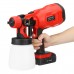 18V Electric Cordless Spray Gun 800ml Household Paint Sprayer High Pressure Flow Control Easy Airbrush