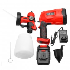 18V Electric Cordless Spray Gun 800ml Household Paint Sprayer High Pressure Flow Control Easy Airbrush