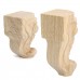 4Pcs Solid Wood Carved Furniture Foot Leg Support TV Cabinet Couch Sofa European Style