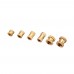 Suleve MXBN1 200Pcs M2 M2 5 M3 Knurled Brass Threaded Insert Nut Female Thread Embedment Nuts Assortment