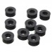 Suleve 200Pcs Flat Nylon Washer Black Round Spacer Washer Standoff Fastener Hardware 7 3 L