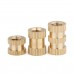 330Pcs Female Thread Knurled Nut M2 M3 M4 M5 Brass Threaded Insert Round Kit