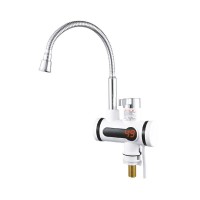 Kitchen Hot and Cold Dual  use Instant Faucets EU Plug  Style  Round Screen Type