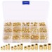 Suleve MXBN6 370Pcs M2 M3 M4 M5 Female Thread Knurled Brass Threaded Insert Embedment Nut Assortment Kit for 3D Printing