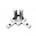 Machifit 3 Way Inside Corner Connector Joint T Slot 90 Degree Bracket for 3030 Series Aluminum Extrusions